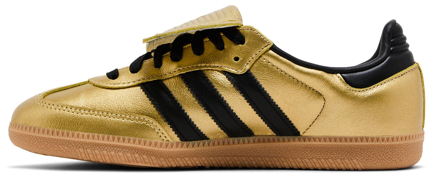 adidas Women's Samba Lt Long Tongue 'Gold Metallic Black Gum' Sneakers