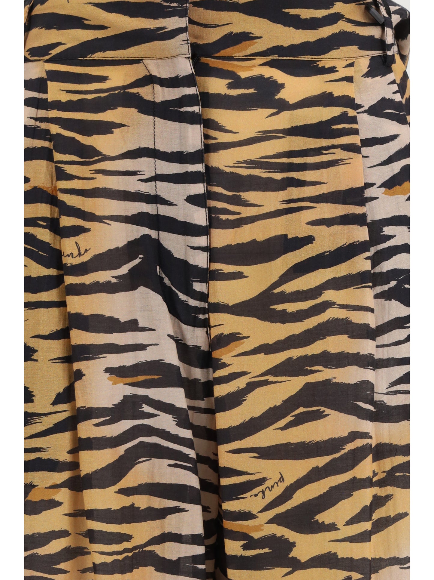 Trousers Barrel-Fit Animal-Print