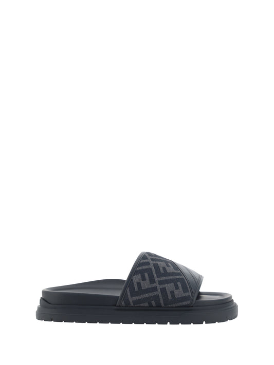 Slide Sandals Black/Grey