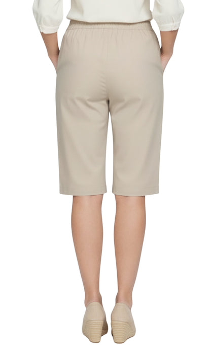 Women's Easy Pull on Bermuda Shorts in Denim and Twill