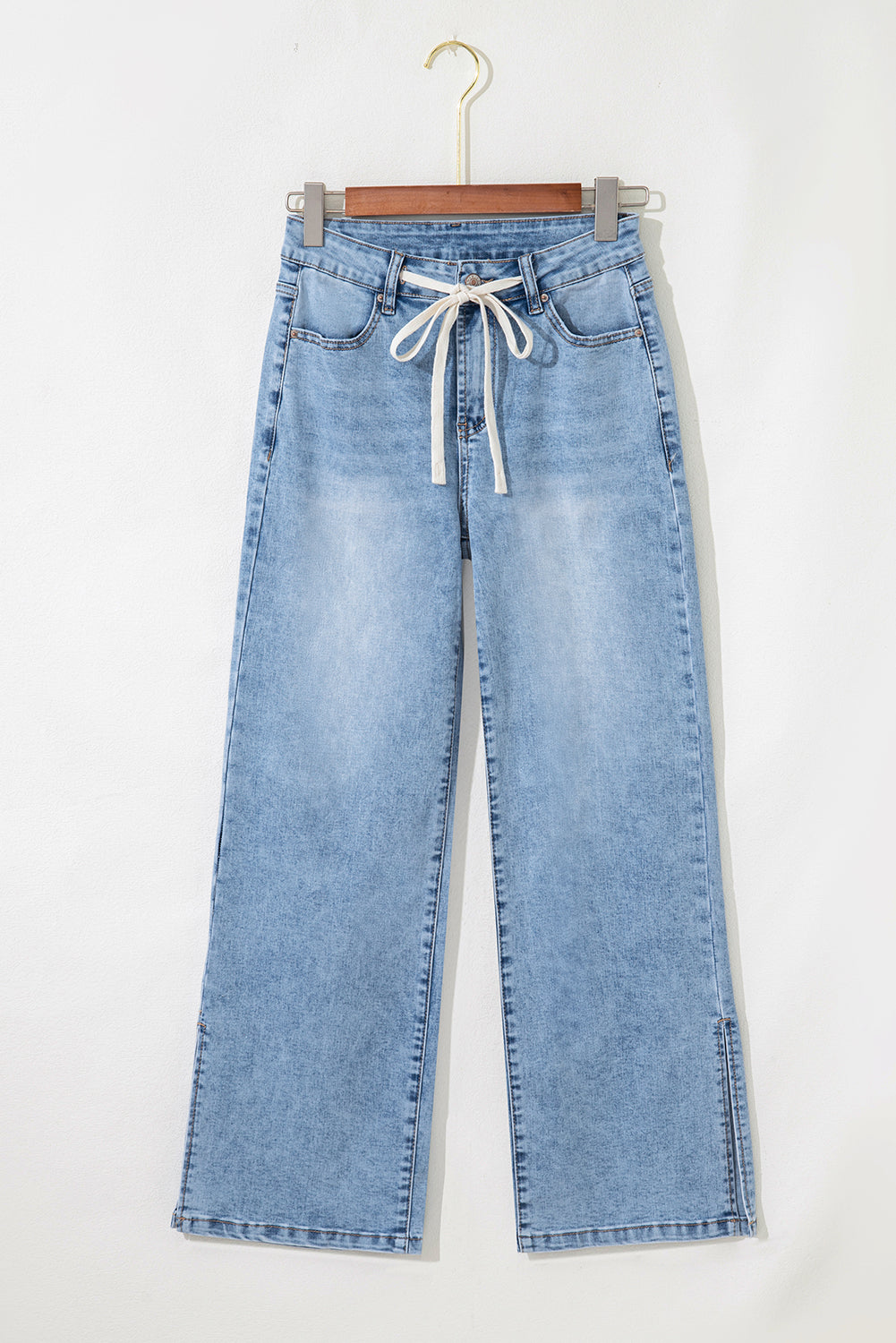 Threaded Pear Noah Rise Drawstring Casual Jeans