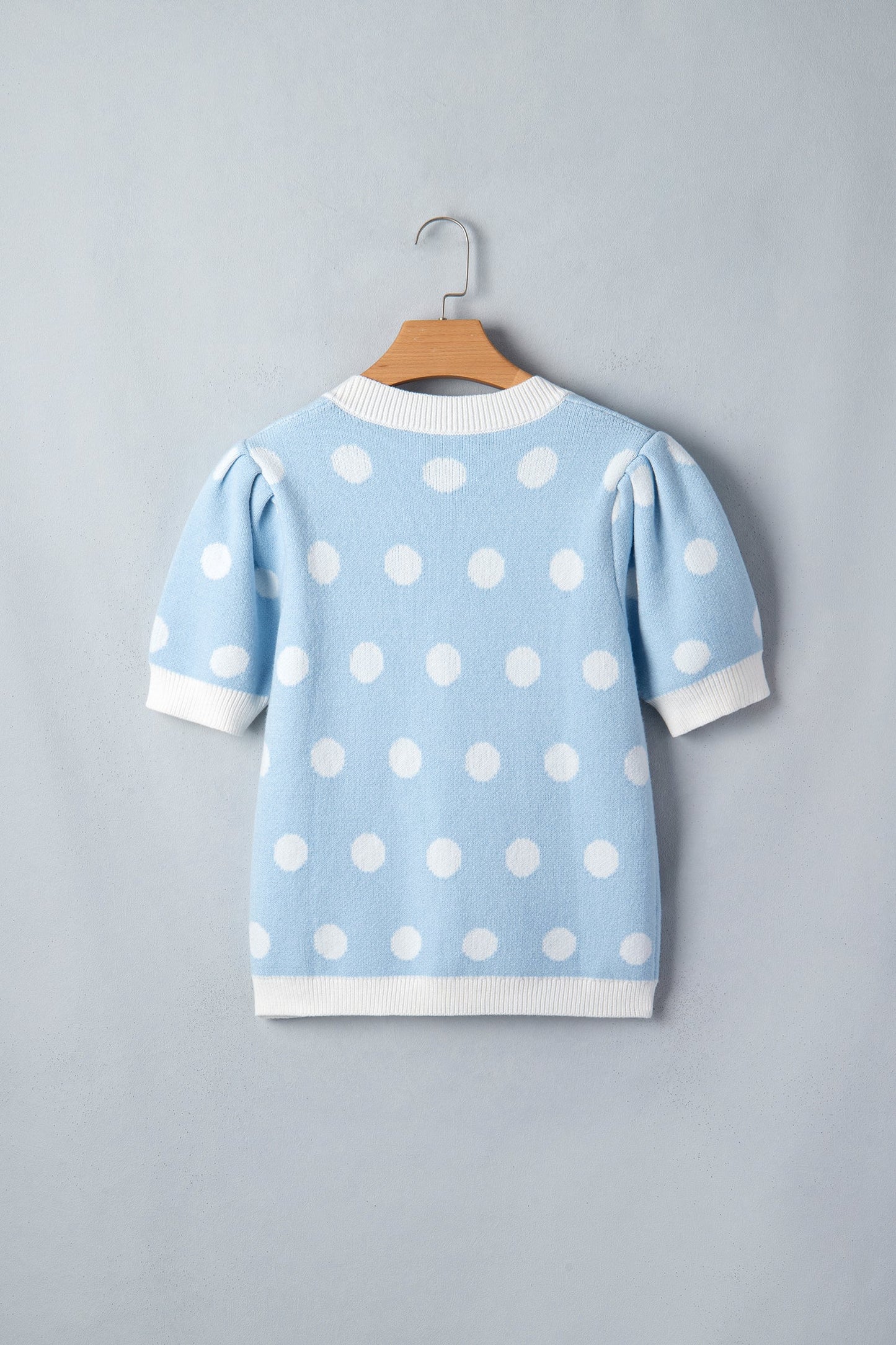 Threaded Pear Rivka Puff Short Sleeve Sweater
