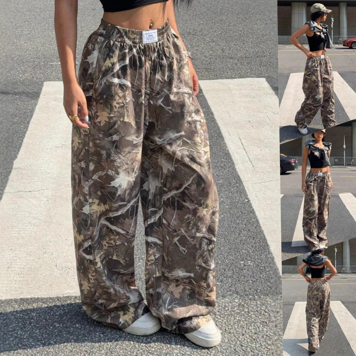 🧢 Women's Y2K Camouflage Cargo Pants