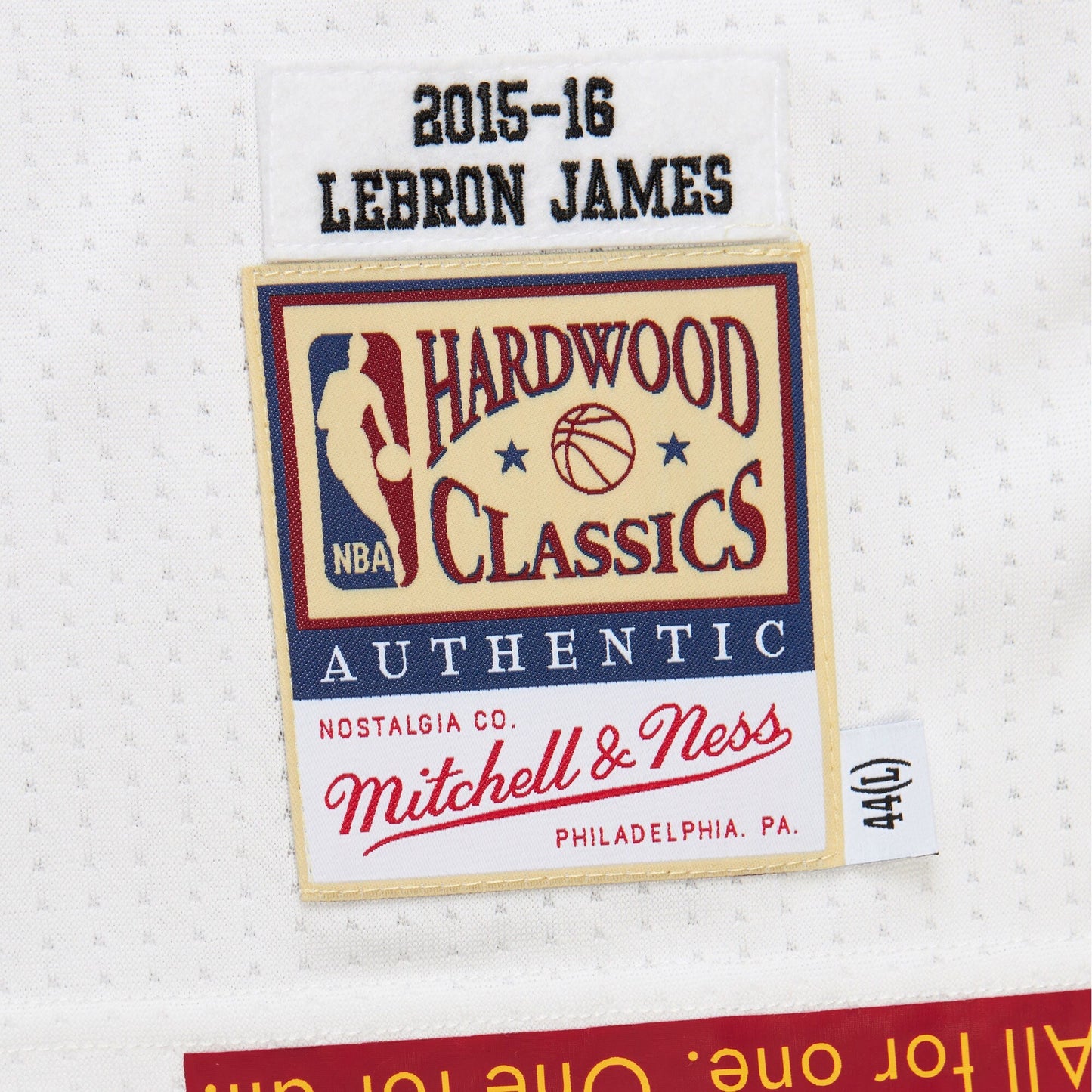 Mitchell & Ness Men's NBA White Jersey Cavaliers 2015 Lebron James