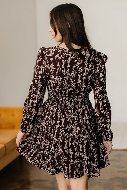 Threaded Pear Serenity Waist Flared Mini Dress