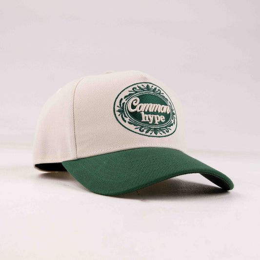 Common Hype Luxe Frame Snapback Hat Cream / Green