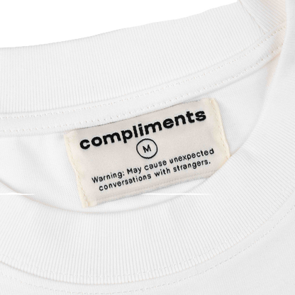 Compliments I Hope You Smile White Vintage Shirt