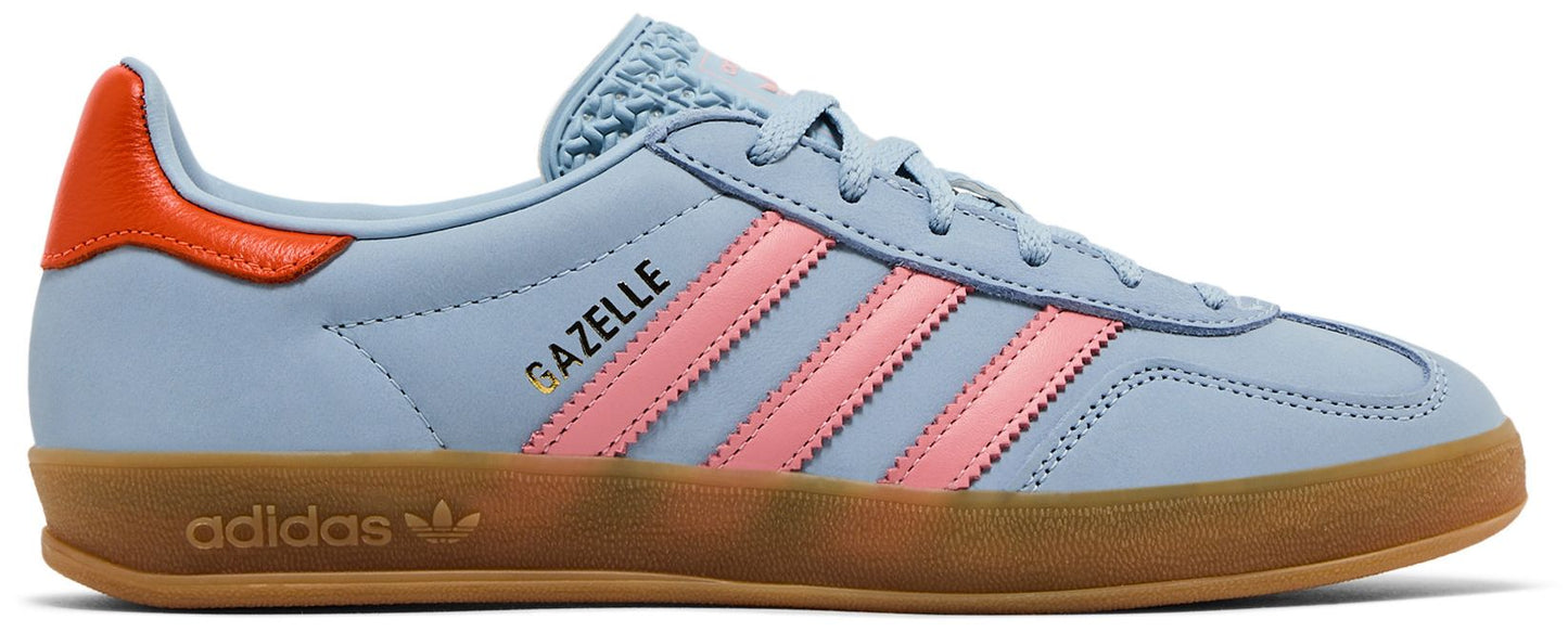 Women's adidas Gazelle Indoor 'Wonder Blue Solar Orange Gum'