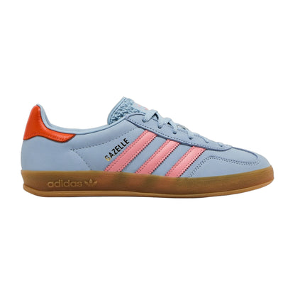 adidas Women's Gazelle Indoor 'Wonder Blue Solar Orange Gum' Sneakers