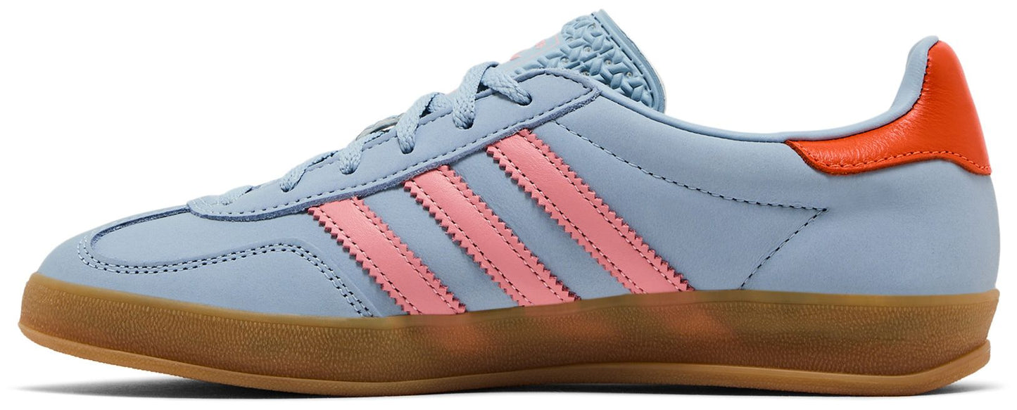 Women's adidas Gazelle Indoor 'Wonder Blue Solar Orange Gum'