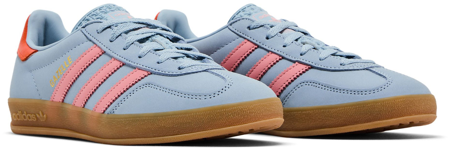 Women's adidas Gazelle Indoor 'Wonder Blue Solar Orange Gum'