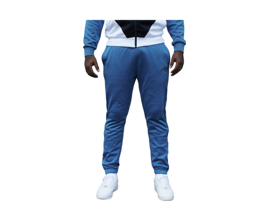 Sergio Tacchini Ascot Archivio Men's Track Pants — Blue/Navy Poly Twill