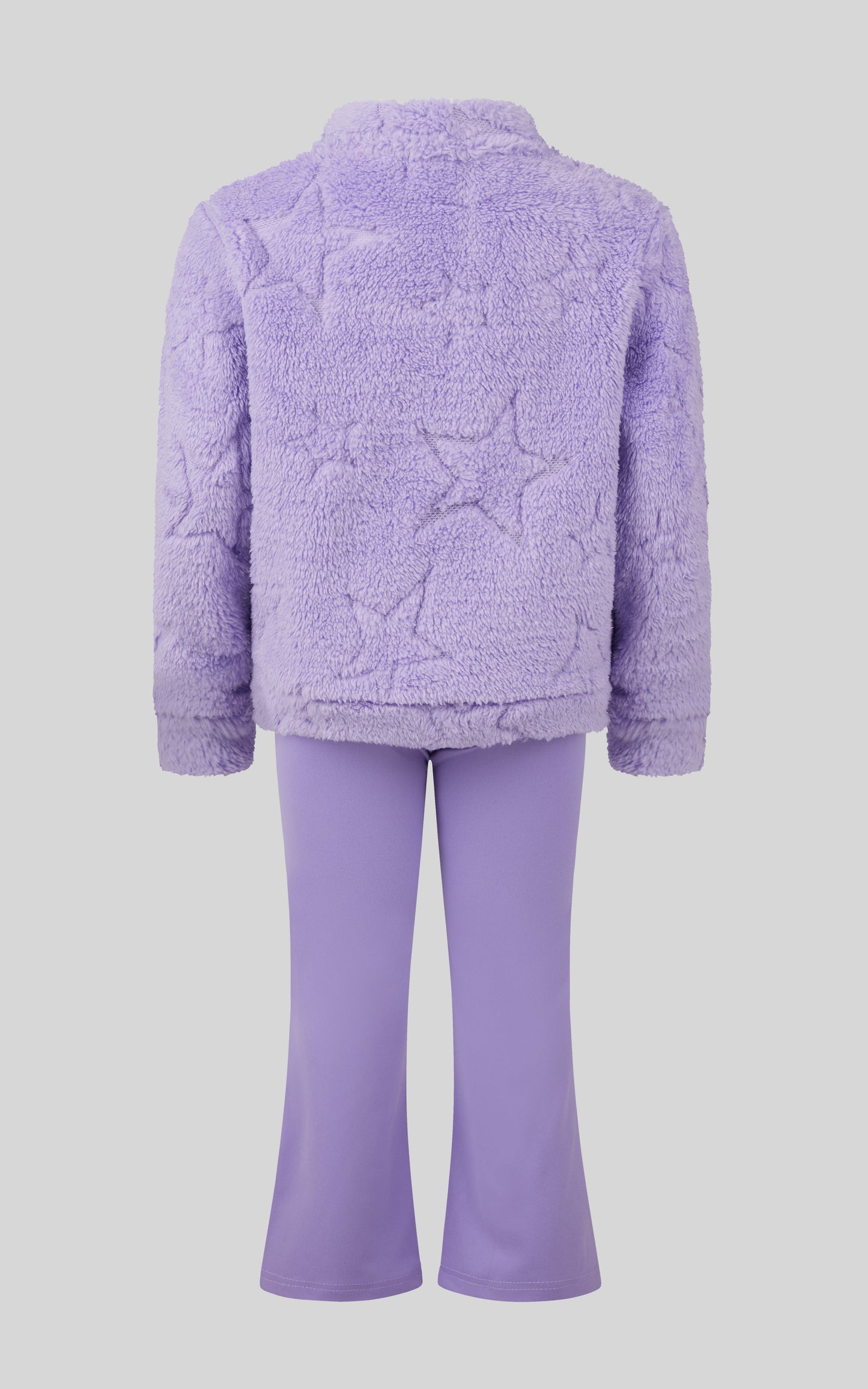 Toddler Girls 2 PC Jacquard Bomber Jacket and Flare Leg Pant