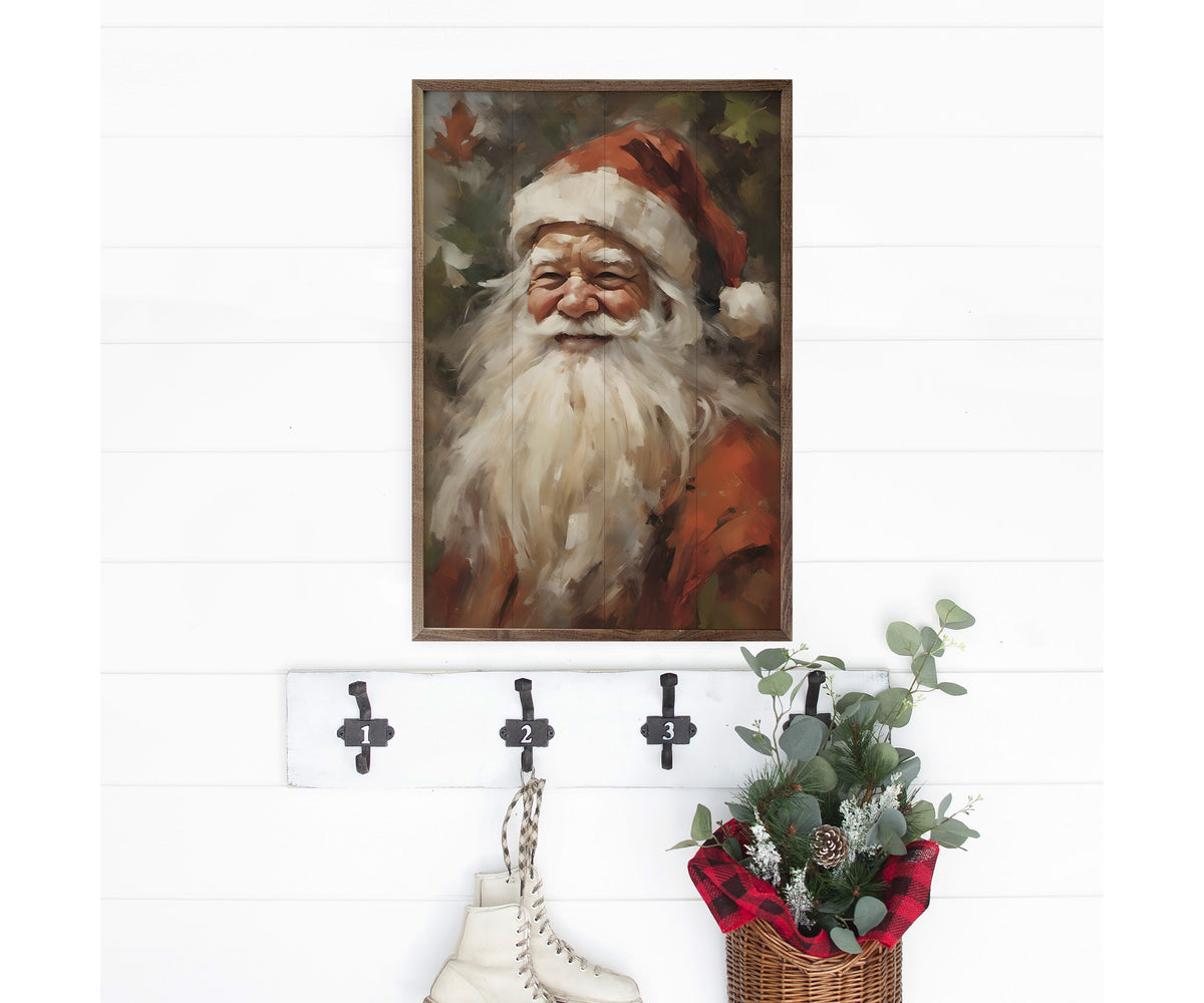 Kendrick Home Santa Portrait In Red