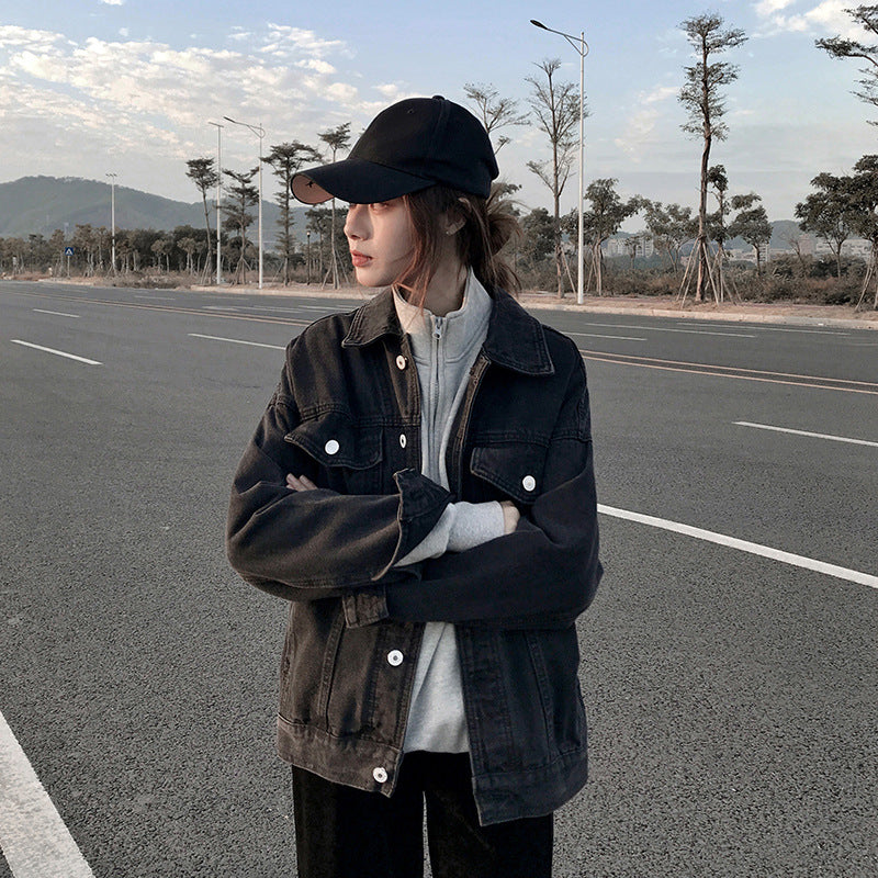 Women’s Oversized Hooded Denim Jacket