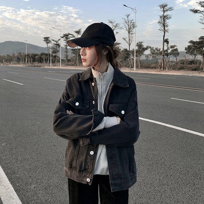 Women’s Oversized Hooded Denim Jacket