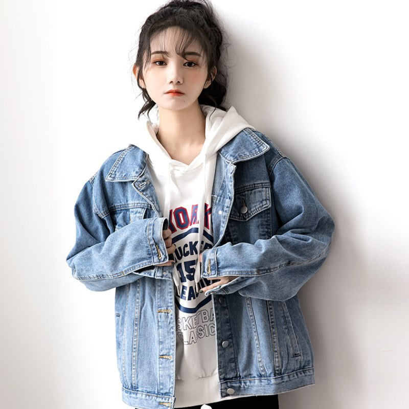Women’s Oversized Hooded Denim Jacket