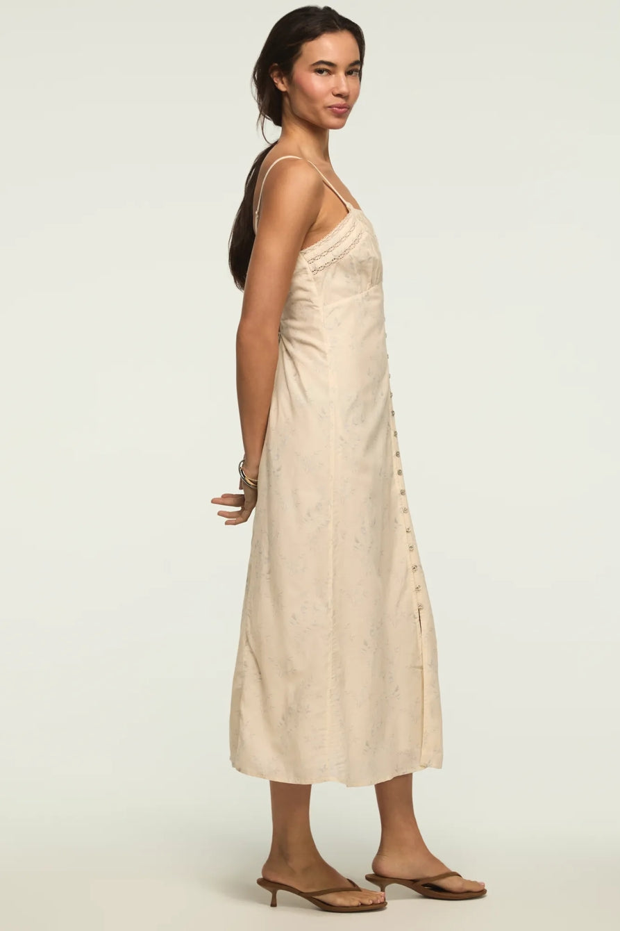 Lucky Brand Women's Festival Lace Trimmed Slip Dress - Cream Multi