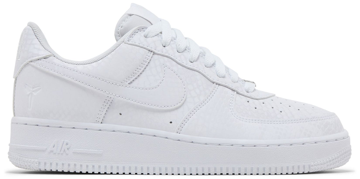 Nike Men's Air Force 1 Low 'Kobe Bryant Forever White' Sneakers
