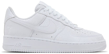 Nike Men's Air Force 1 Low 'Kobe Bryant Forever White' Sneakers