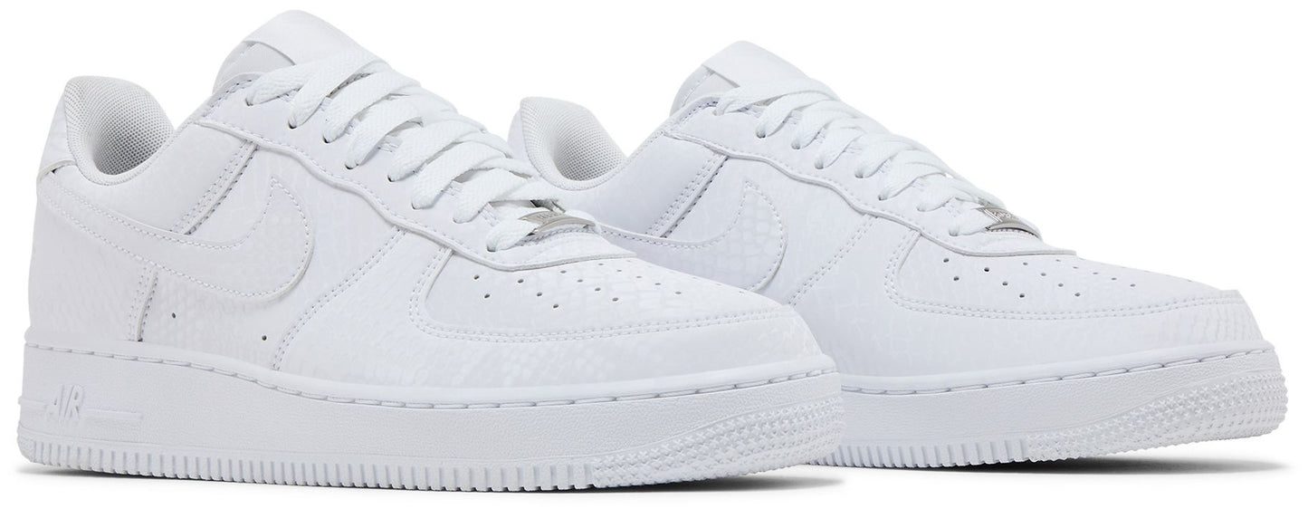 Nike Men's Air Force 1 Low 'Kobe Bryant Forever White' Sneakers