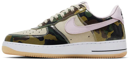 [hq1967-200] Mens Nike Air Force 1 Low Retro 'patent Camo Pink'