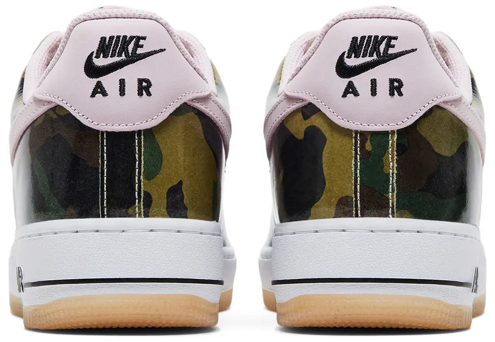 [hq1967-200] Mens Nike Air Force 1 Low Retro 'patent Camo Pink'