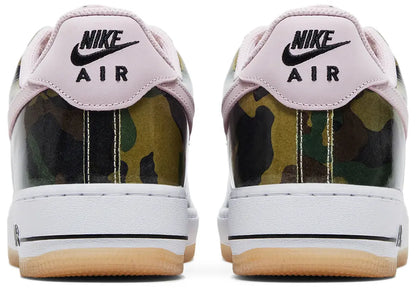 [hq1967-200] Mens Nike Air Force 1 Low Retro 'patent Camo Pink'