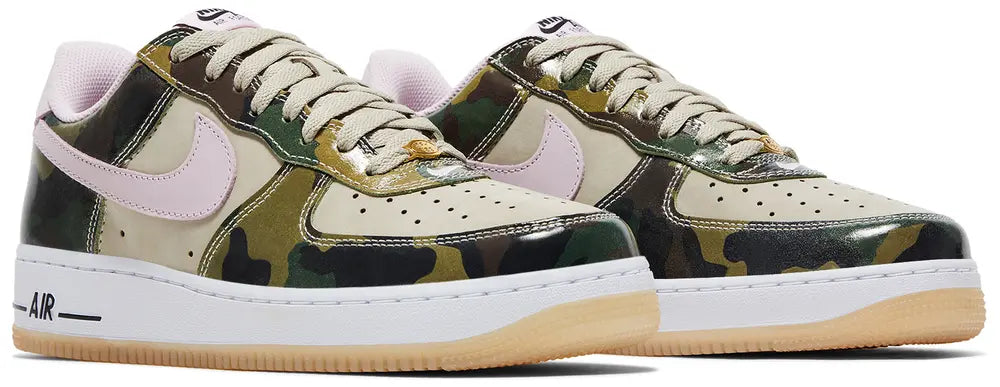 [hq1967-200] Mens Nike Air Force 1 Low Retro 'patent Camo Pink'