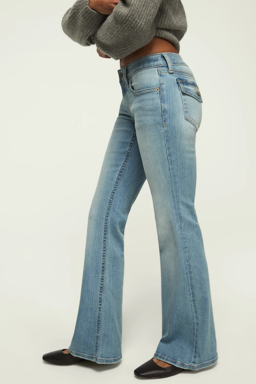 Lucky Brand Women's Low Rise Flare - Purity Wash