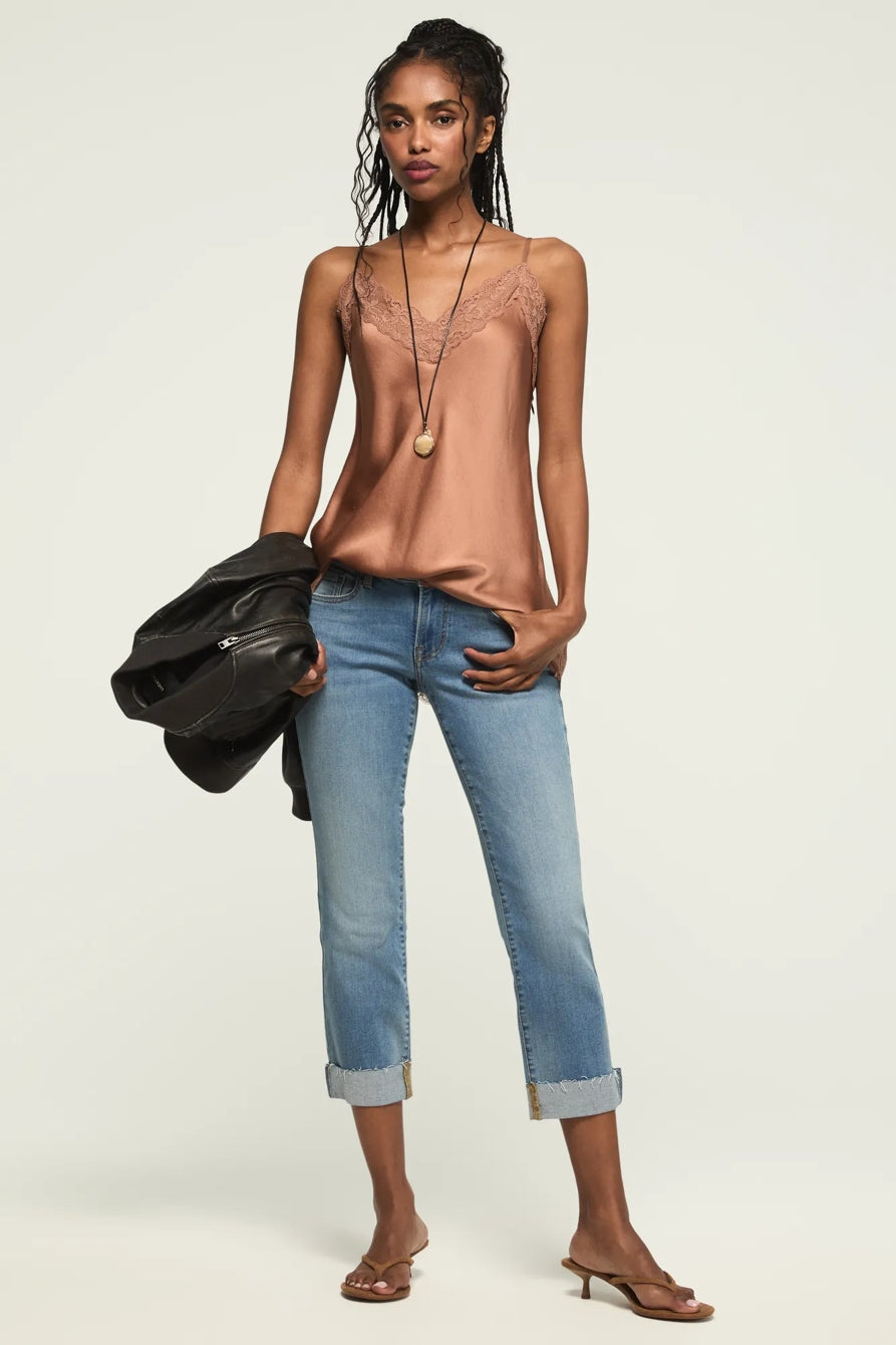 Lucky Brand Women's Mid Rise Sweet Crop - Pure Honey Wash