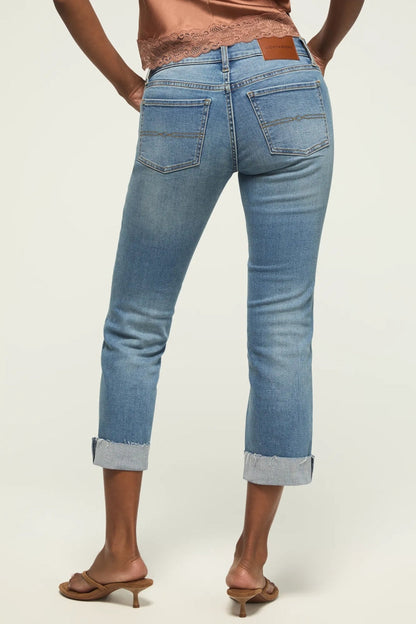 Lucky Brand Women's Mid Rise Sweet Crop - Pure Honey Wash