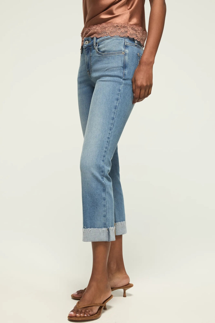 Lucky Brand Women's Mid Rise Sweet Crop - Pure Honey Wash