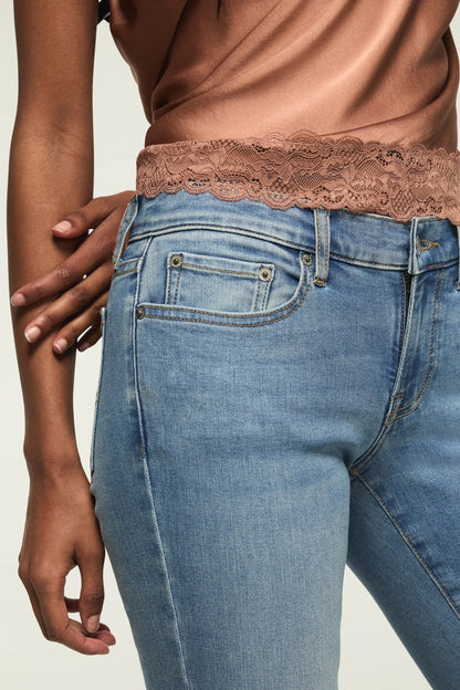 Lucky Brand Women's Mid Rise Sweet Crop - Pure Honey Wash