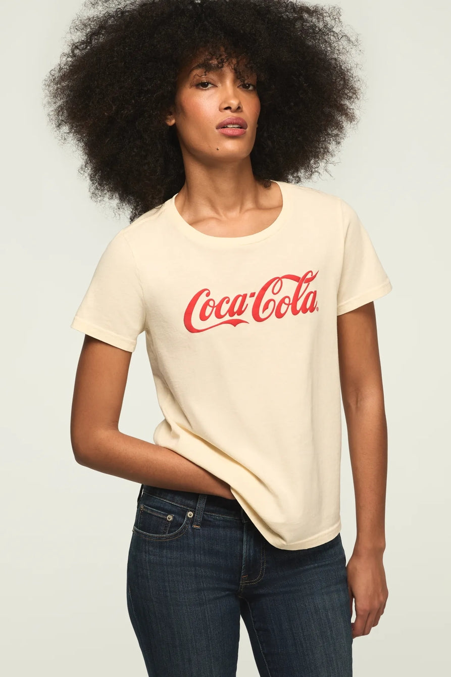 Lucky Brand Women's Coca Cola Brighten Your Day Classic Crew
