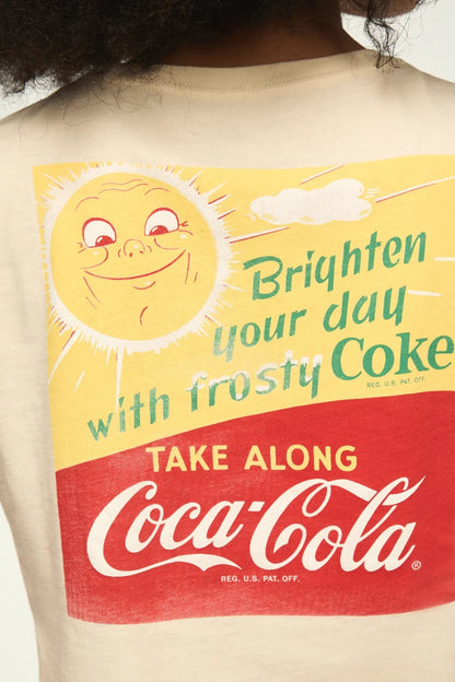 Lucky Brand Women's Coca Cola Brighten Your Day Classic Crew
