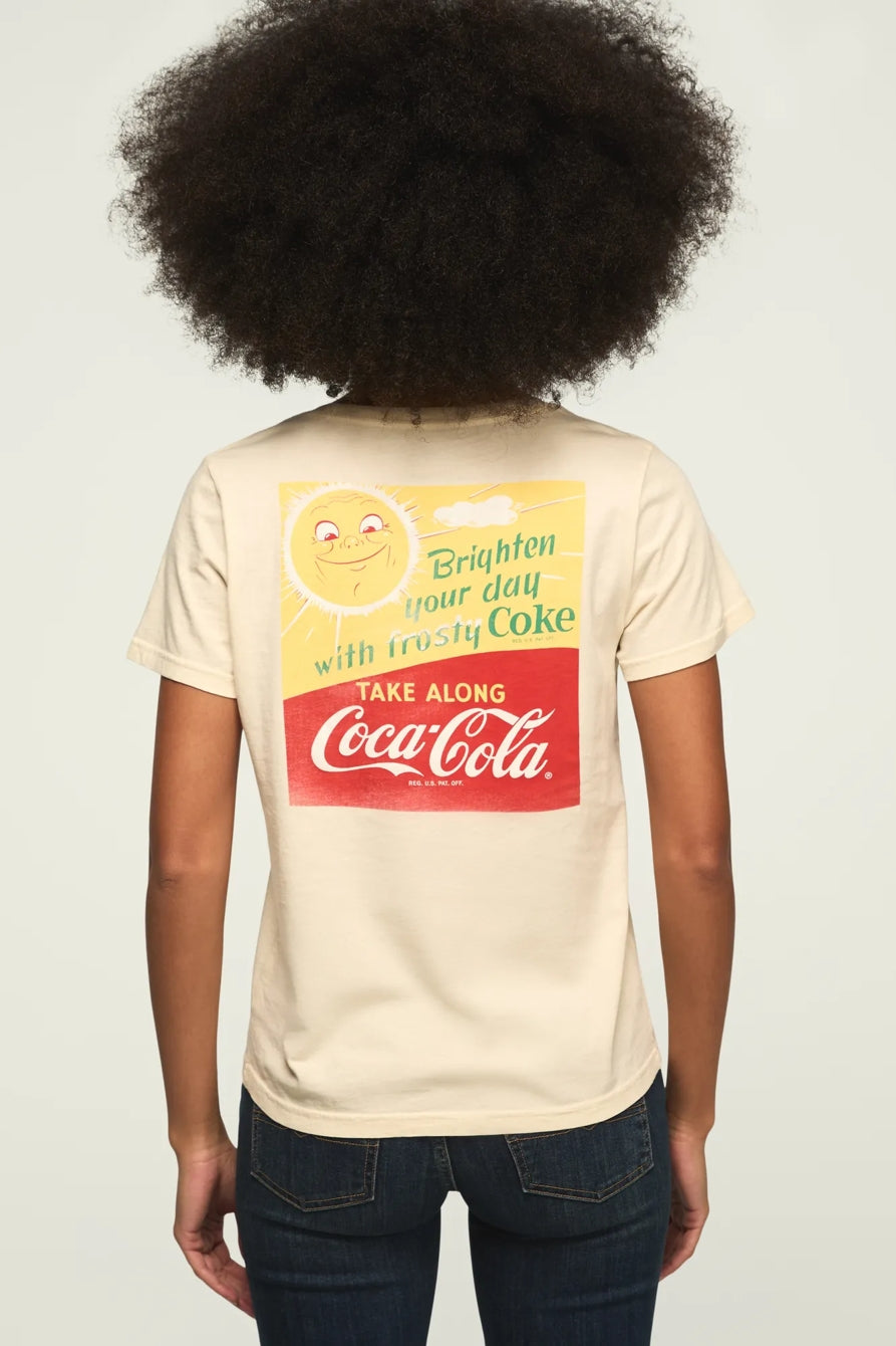 Lucky Brand Women's Coca Cola Brighten Your Day Classic Crew