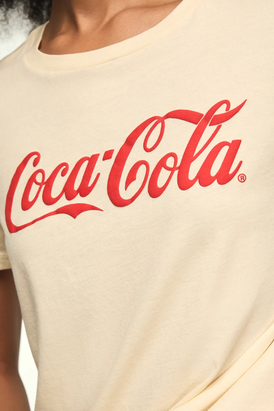 Lucky Brand Women's Coca Cola Brighten Your Day Classic Crew