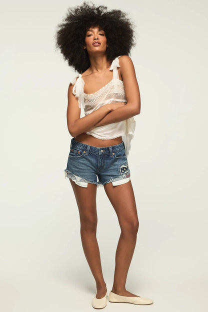 Lucky Brand Women's Lucky Legend Low Rise Festival Short