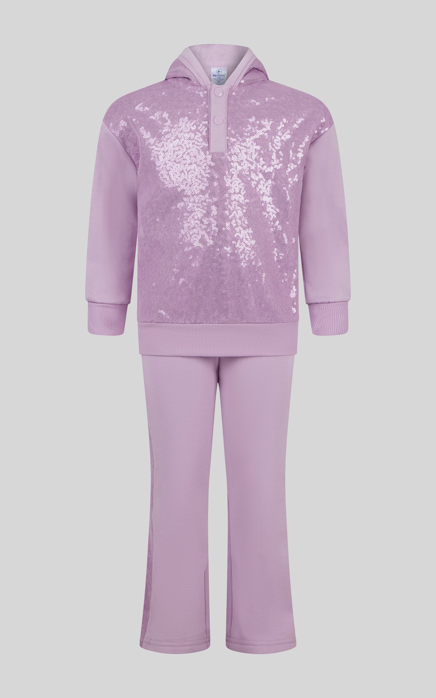 Toddler Girls 2 PC Brushed Terry Pullover and Flared Pant