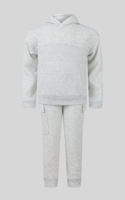 Toddler Boys 2 PC Quilted Hoodie and Jogger Set