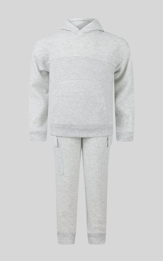 Toddler Boys 2 PC Quilted Hoodie and Jogger Set