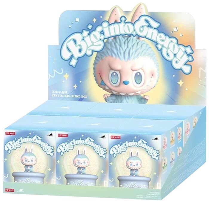 Pop Mart Labubu THE MONSTERS Big into Energy Series Crystal Ball Sealed Whole Set 'Mystery' (6 Blind Boxes)