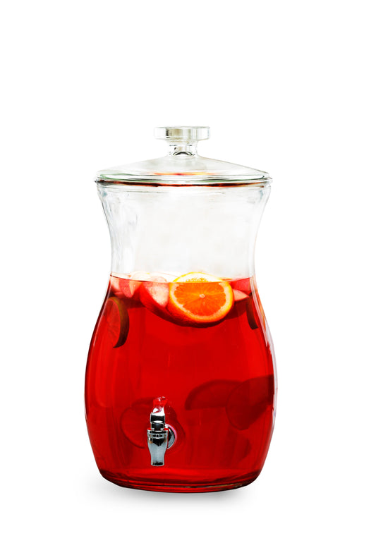 Jay Companies Magnolia Grove Beverage Dispenser 2.7 Gal/ 10.2L  9.05 X 9.05 X 16.53"  Rb