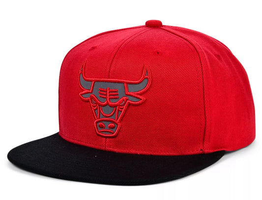 Men's Mitchell & Ness NBA Team Reflective Snapback Bulls