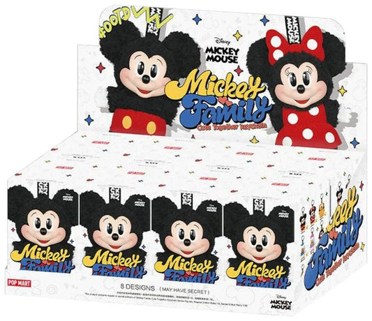 Pop Mart Disney Mickey Family Together Series Plush Keychain Sealed Whole Set 'Mystery' (8 Blind Boxes)