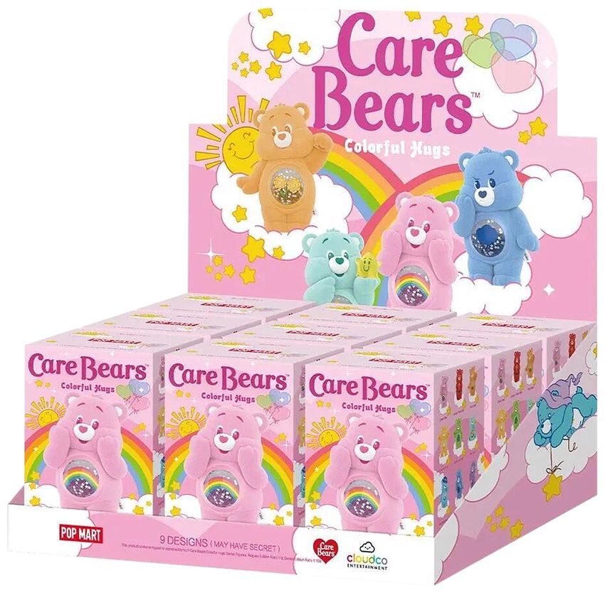 Pop Mart Care Bears Colorful Hugs Series Figures Sealed Whole Set 'Mystery' (9 Blind Boxes)