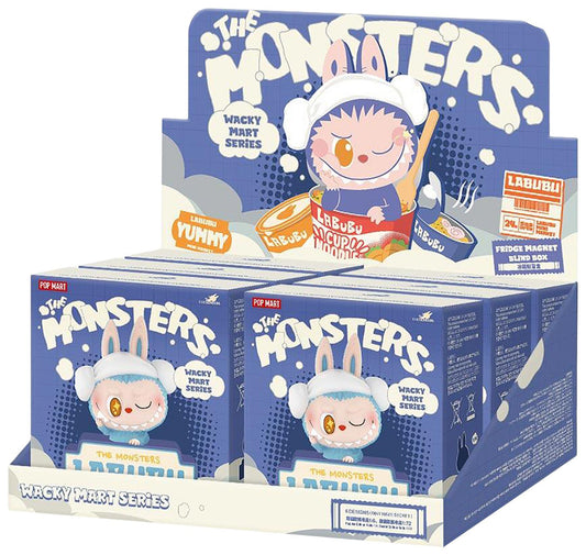 Pop Mart Labubu THE MONSTERS Wacky Mart Series Fridge Magnet Sealed Whole Set 'Mystery' (6 Blind Boxes)