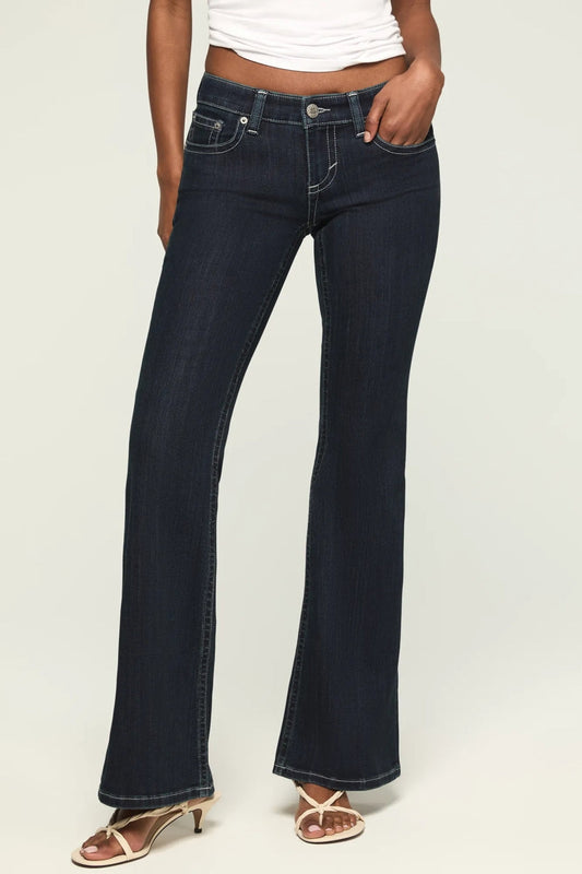 Lucky Brand Women's Low Rise Flare - Late at Night Wash