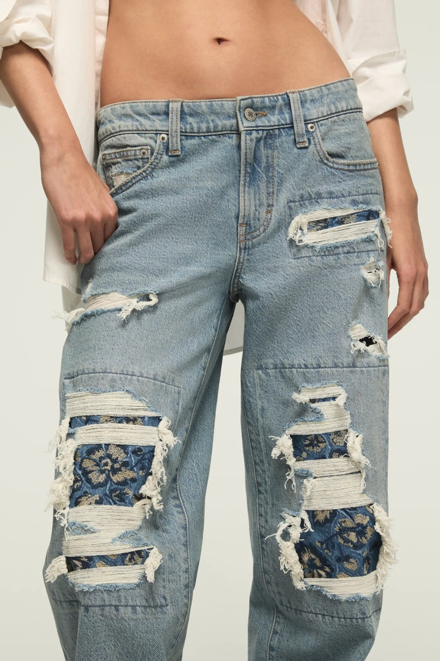 Lucky Brand Women's Lucky Legend Baggy - Skipping Flowers Wash